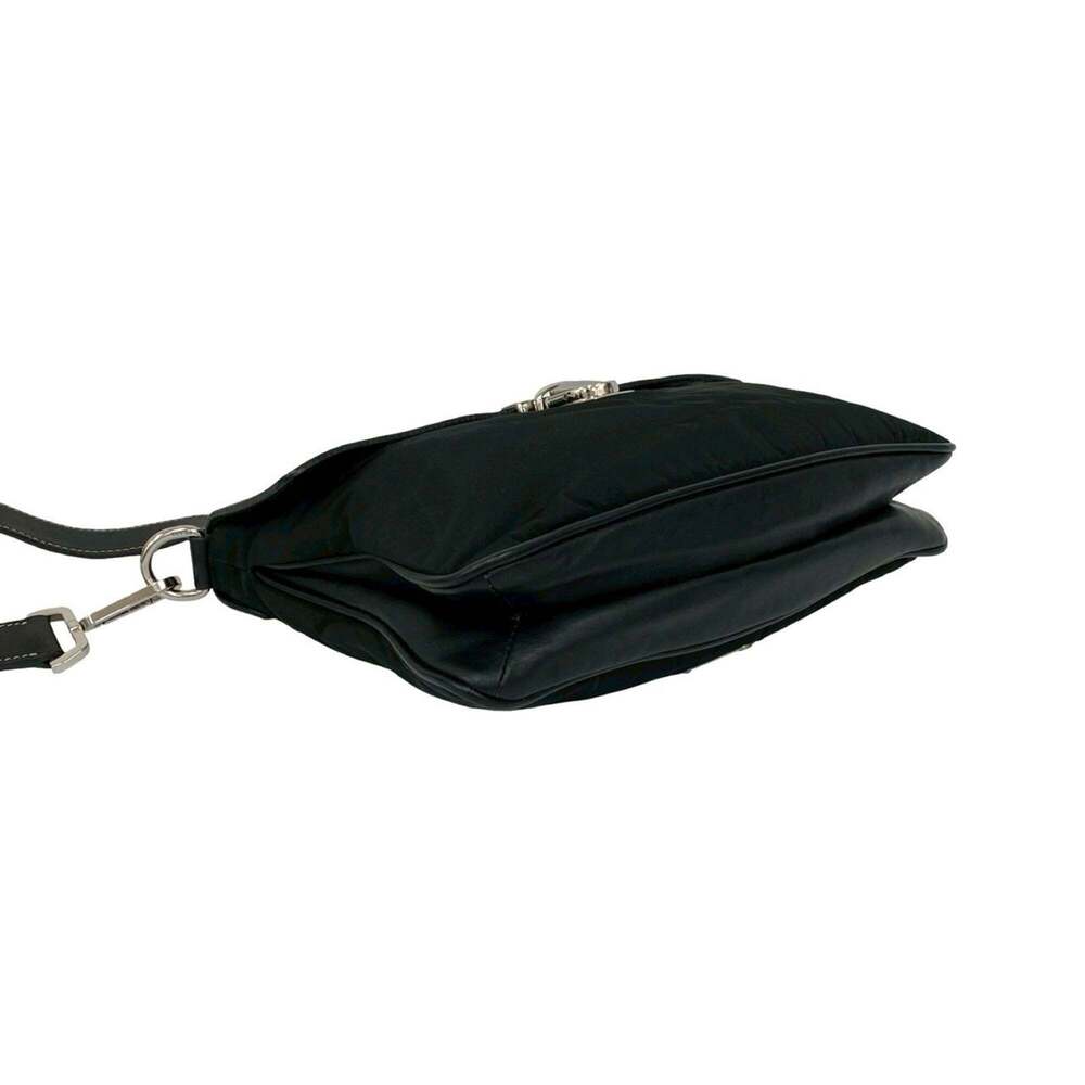 PRADA Black Leather Shoulder Bag - Picture 7 of 10